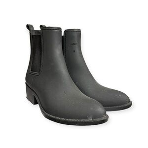JEFFREY CAMPBELL | Chelsea Ankle Rain Boots - Black